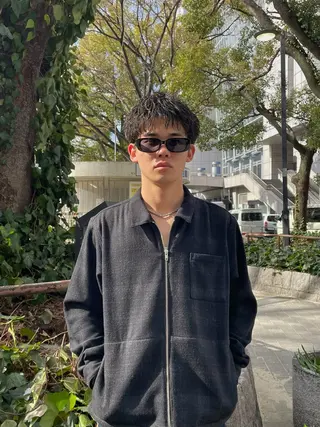 ショート パーマ メンズ Ace栄所属・メンズ専門/栄/ パーマ特化/ゆうとのヘアスタイル