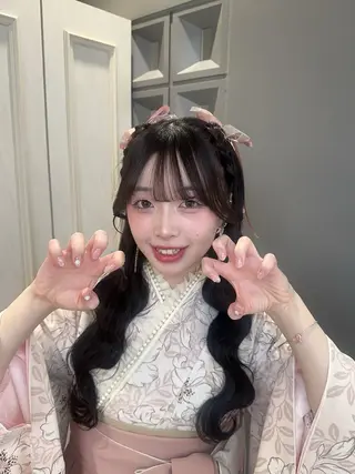 ロング ヘアアレンジ 🎀ちゃんりお🎀 /ブリーチなしカラーのヘアスタイル