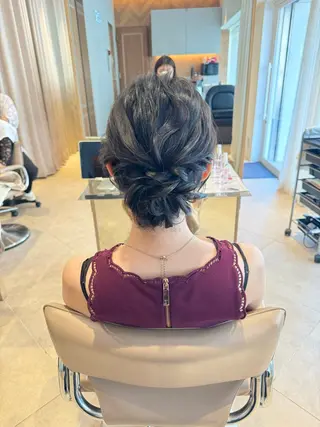 ミディアム カラー ヘアアレンジ RINA 🦋🫧のヘアスタイル