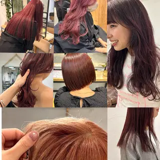 カラー じゅわっと暖色カラー 🍊Moemiのヘアスタイル