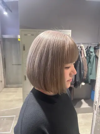 ミディアム カラー パーマ ヘアアレンジ メンズ キッズ ブリーチなしカラー/ ブラウン/レイヤーのヘアスタイル