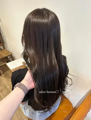 ロング カラー パーマ ヘアアレンジ キッズ ネイル マツエク・マツパ アイブロウ Himawari♡ 柔らかいカラーのヘアスタイル