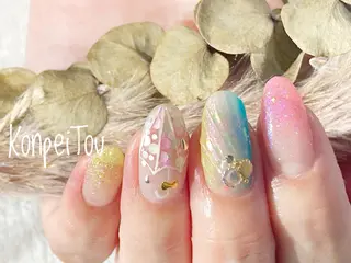 ネイル おうちのネイルサロン　konpeiTou〜こんぺいとう〜所属・おうちのネイルサロン KonpeiTouのネイルデザイン