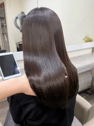 ロング 韓国風パーマ/ヘア セット/店長みづきのヘアスタイル