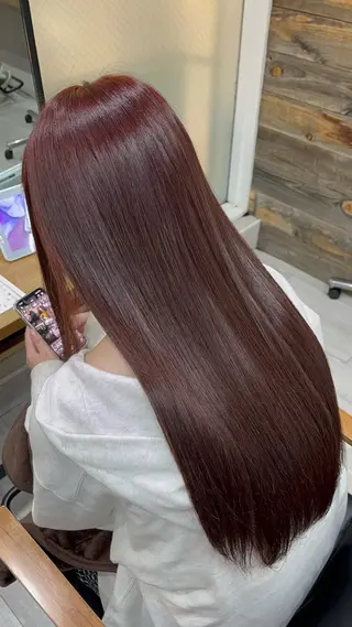 ロング カラー アイバ シュンのヘアスタイル