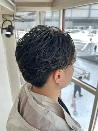 パーマ メンズ yori所属・メンズパーマ/メンズ カット/たばたよしきのヘアスタイル