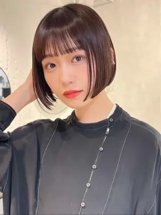 ショート yoshino /ナチュラル縮毛のヘアスタイル