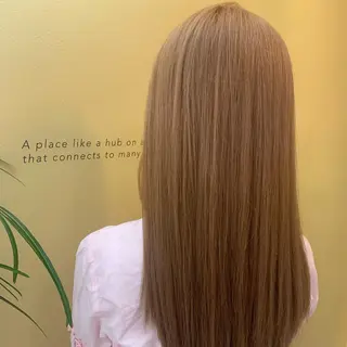 ロング カラー hub hair レイヤー/透明感のヘアスタイル