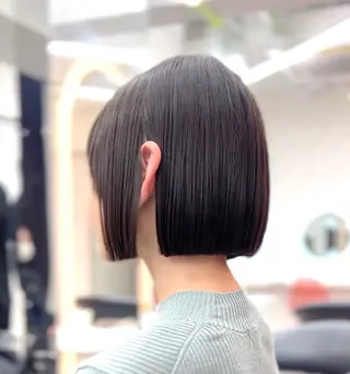 ショート 莉乃/縮毛矯正/髪質 改善/艶カラーのヘアスタイル