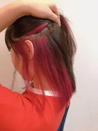 ミディアム カラー 髪質改善美容室Lust所属・美容室Lust💚 嶋崎　鷹のヘアスタイル