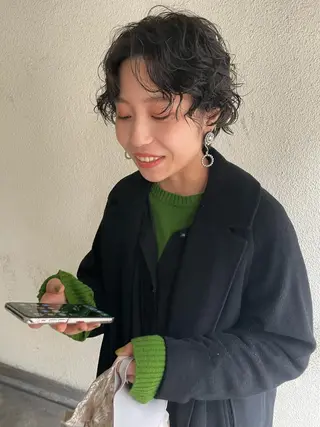 ショート パーマ suvvy hairsalonのヘアスタイル