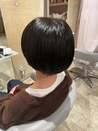 ショート 韓国ボブ👩🇰🇷 小野絢未のヘアスタイル