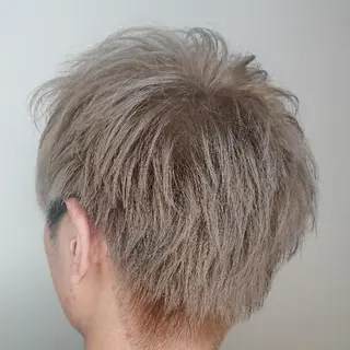 メンズ カラー パーマ ヘアアレンジ ブリーチ/ヘアケア/ 艶髪/イギチハルのヘアスタイル