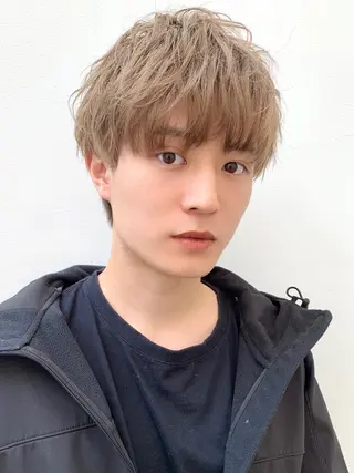 ショート カラー パーマ メンズ 丁寧なカウンセリング 🌿Chiemi🌿のヘアスタイル