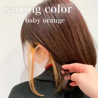 ミディアム カラー ヘアアレンジ ミニボブ/ブリーチ 🌈MISATOのヘアスタイル