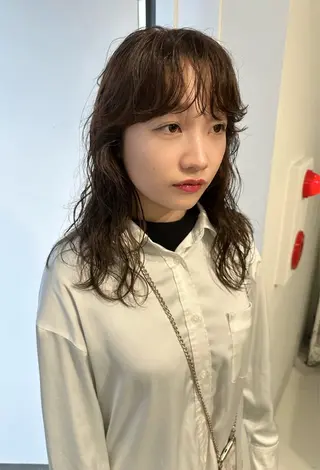 セミロング カラー パーマ レイヤーカット/艶髪 ✨💭KIRARIのヘアスタイル