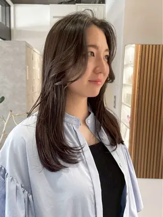 セミロング 暖色カラー/パーマ /AKIR‎A🌝のヘアスタイル