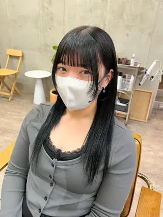 ロング カラー SALT WATER所属・🫐 𝐌𝐚𝐨 🫐似合わせcutのヘアスタイル