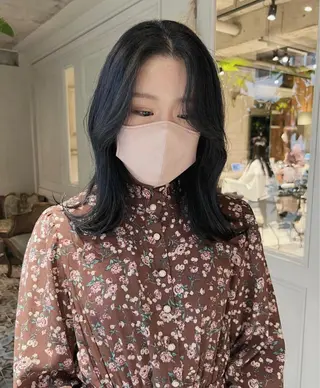 セミロング 梅原 大和のヘアスタイル