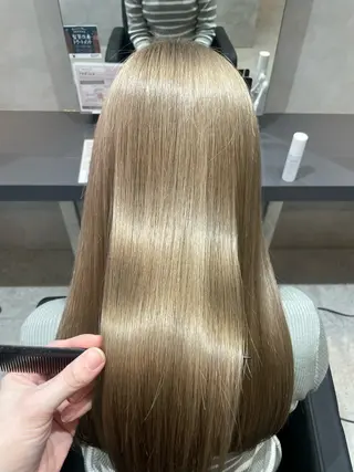 セミロング Agu hair lang高松店所属・髪質改善✨透明感 カラー🫧KAORIのヘアスタイル