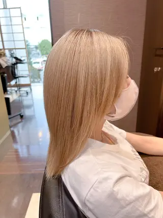 セミロング パーマモデル募集中 瀬在紗也香のヘアスタイル