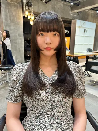 ロング カラー haco＋所属・圧倒的デザイン力 店長🎨RENAのヘアスタイル