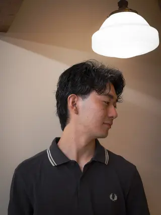 ショート カラー パーマ メンズ 🔗メンズサロン🔗 Kieのヘアスタイル