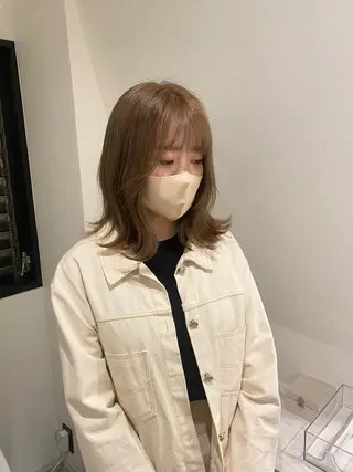 ミディアム 渋谷 留菜のヘアスタイル