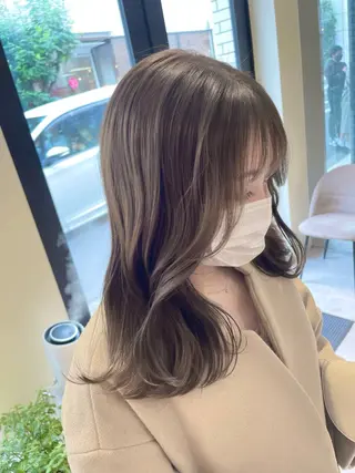 ミディアム カラー ブリーチなし/透明感 カラー🕊️坂入上総のヘアスタイル