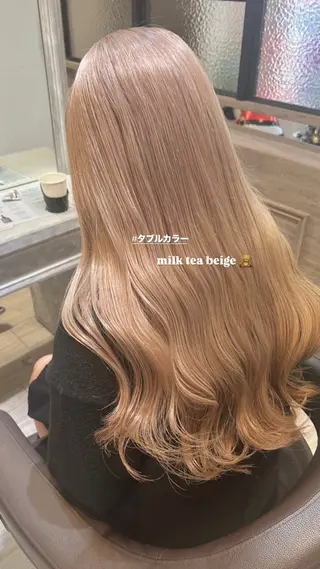 ロング カラー ブリーチなしダブル カラー/なぎ🦖ᩚのヘアスタイル