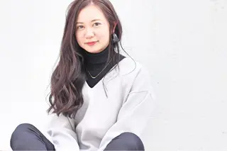 ロング カラー パーマ ヘアアレンジ nike所属・nike にけのヘアスタイル