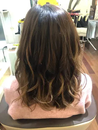 ミディアム 菅 翔太のヘアスタイル
