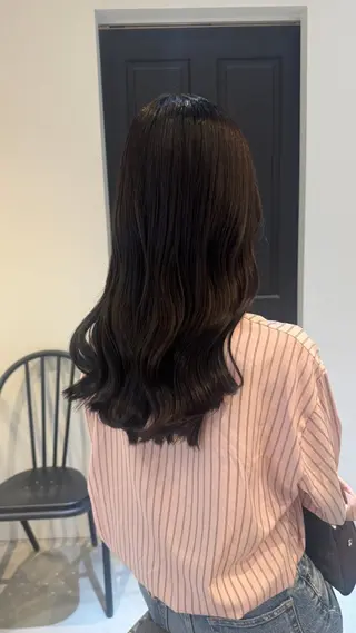 セミロング カラー 華奈/オリーブ/ ベージュ/抜け感🥣のヘアスタイル