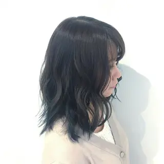 セミロング カラー 無料カットモデル募集 BLINK京橋店のヘアスタイル