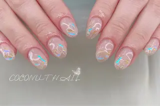 ネイル 神田 ココナッツのネイルデザイン