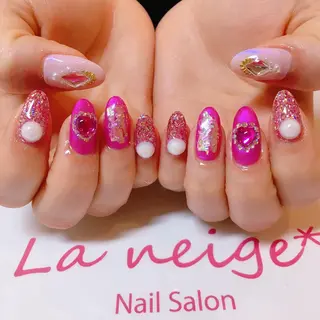 ネイル La neige* yuki 🥯🍑のネイルデザイン