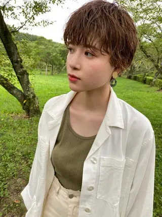 ショート 近藤 千裕のヘアスタイル