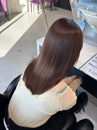 セミロング 韓国風顔まわり/ベー ジュ/マツエク♡美咲のマツエク・マツパデザイン