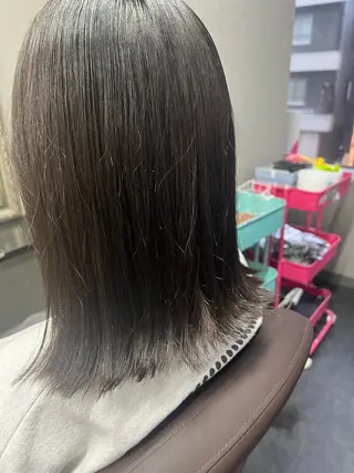 ミディアム ハイトーンカラー 坂本 翼のヘアスタイル