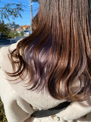 セミロング カラー ヘアアレンジ 🌻井上 マリー🌻のヘアスタイル