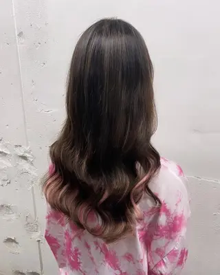 ミディアム カラー シールエクステの女神 🍑Momo🍑のヘアスタイル