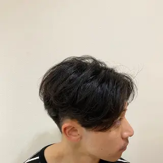 ショート カラー パーマ メンズ cecil hair 難波店所属・髪質改善透明感カラー /SHOGO☀️のヘアスタイル