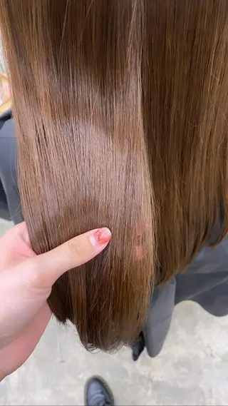 ロング パーマ kvell by urban.所属・KVELL ユナのヘアスタイル