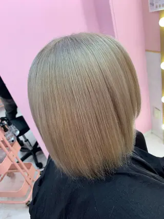 ミディアム カラー 甘ふわgirly🎀 ハイトーン🤍Ramのヘアスタイル