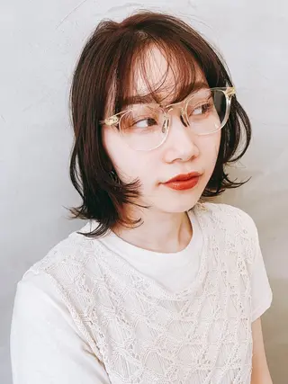 ショート pole/apartment所属・💓パーマ，💗 レイヤーカットのヘアスタイル