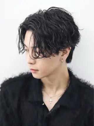パーマ メンズ パーマ職人🔥／短髪 執行役員／YUTAのヘアスタイル