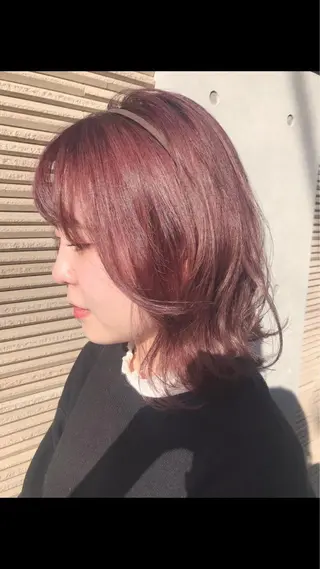 ミディアム カラー BEBE所属・ご新規様限定 透明感カラーKANAのヘアスタイル