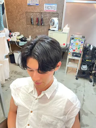 ショート メンズパーマ特化 カバヤマ　リョウのヘアスタイル