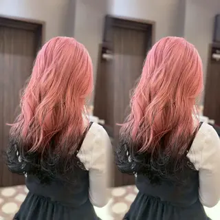 ロング カラー ミルクティー/ピンク /ブロンド 咲良のヘアスタイル