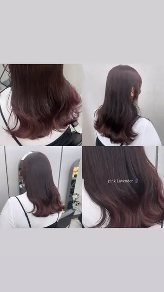 セミロング 🎀カラー ✨横浜/トレンドのヘアスタイル